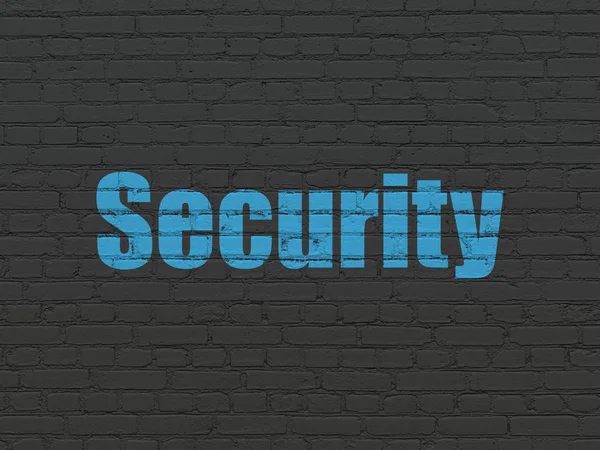 Protection concept: Security on wall background — Stock Photo, Image