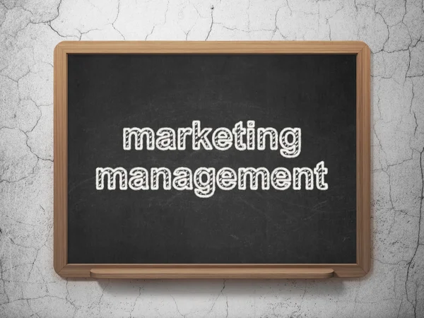 Advertising concept: Marketing Management on chalkboard background — Stock Photo, Image