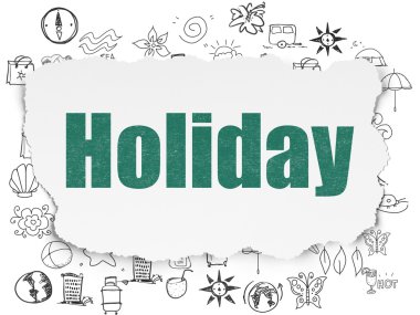 Tatil kavramı: yırtık kağıt arka plan tatil