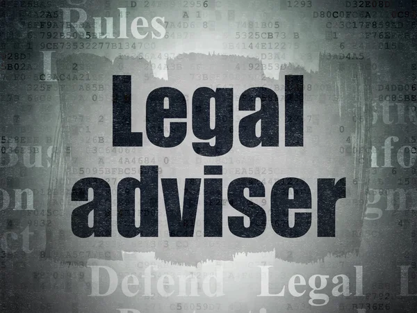 Law concept: Legal Adviser on Digital Data Paper background — Stock Photo, Image