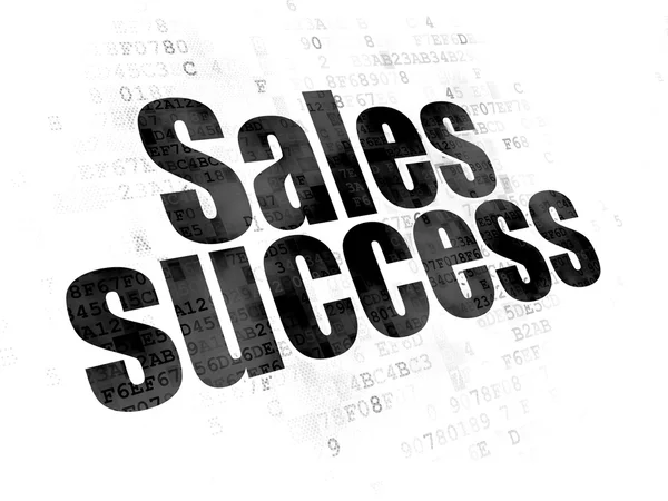 Koncepcja marketingu: sukces sprzedaży na tle cyfrowy — Zdjęcie stockowe
