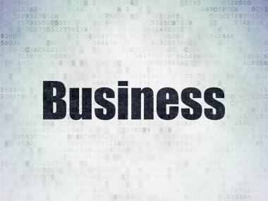 Finans kavramı: Dijital Veri Kağıt arkaplanı üzerine iş