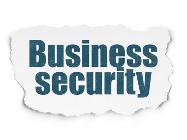 Emniyet konsepti: yırtık kağıt arka plan iş güvenliği