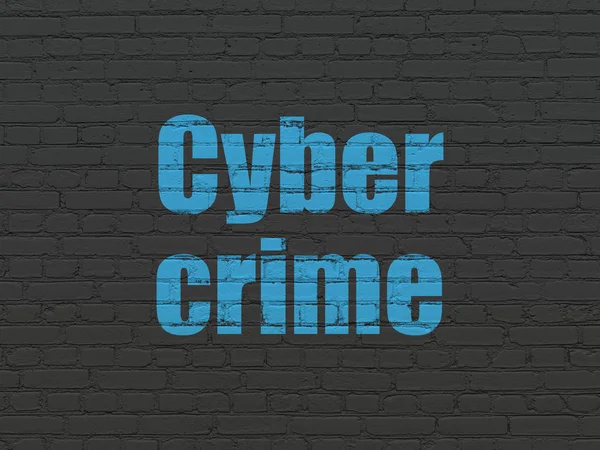 Concetto di privacy: Cyber Crime sullo sfondo della parete — Foto Stock