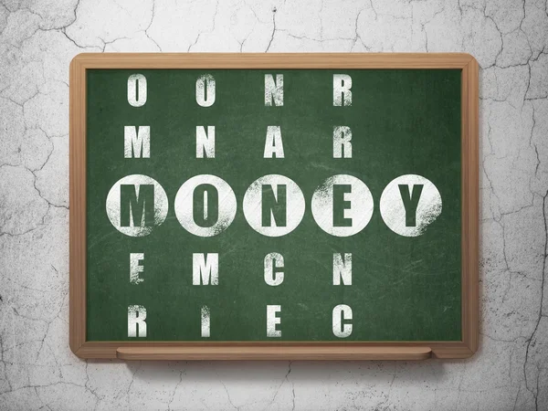 Concept d'argent : L'argent en mots croisés Puzzle — Photo