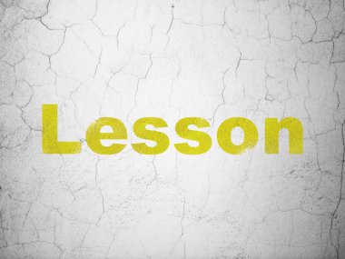 Çalışma konsepti: Duvar arka planı üzerine ders