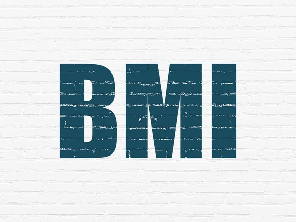 ヘルスケアの概念: 壁の背景に Bmi — ストック写真