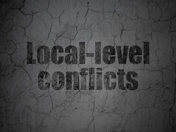Politiek concept: plaatselijke conflicten op grunge muur achtergrond — Stockfoto