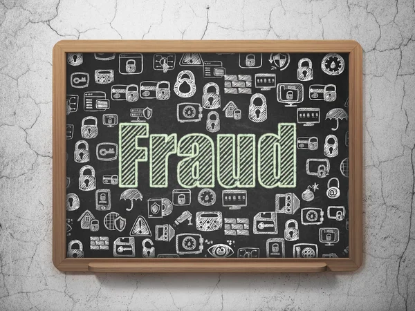 Privacy concept: Fraud on School board background — Stockfoto