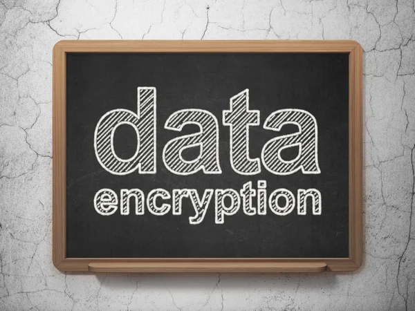 Safety concept: Data Encryption on chalkboard background — Stock Photo, Image