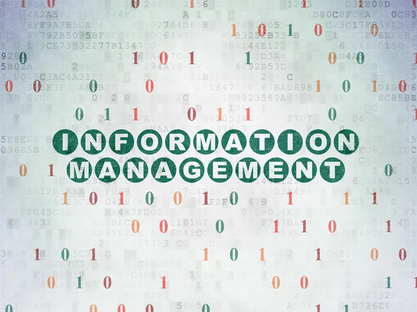 Data concept: Information Management on Digital Data Paper background — Stock Photo, Image