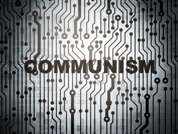 정치적 개념: 공산주의와 회로 기판 — 스톡 사진