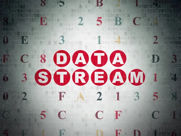 Concepto de datos: flujo de datos en el fondo del documento de datos digital —  Fotos de Stock