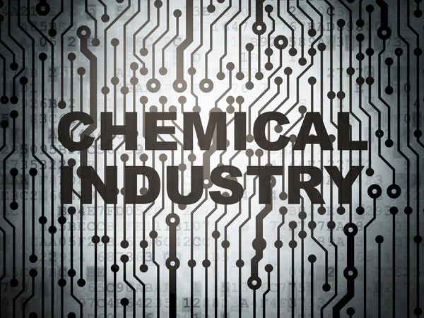 産業コンセプト:化学工業用回路基板 — ストック写真