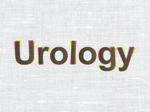 Medizinkonzept: Urologie auf textilem Hintergrund — Stockfoto