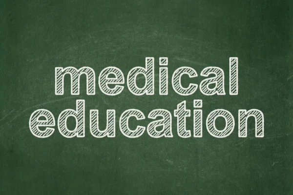 Learning concept: Medical Education on chalkboard background — Φωτογραφία Αρχείου