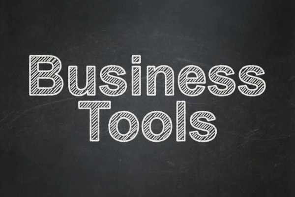 Business concept: Business Tools su lavagna — Foto Stock