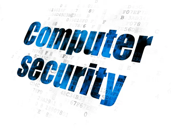 Концепция конфиденциальности: компьютерная безопасность на цифровом фоне — стоковое фото