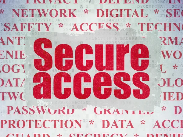 Protection concept: Secure Access on Digital Data Paper background — Stock Photo, Image