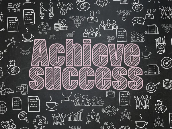 Bedrijfsconcept: succes behalen op school Board achtergrond — Stockfoto