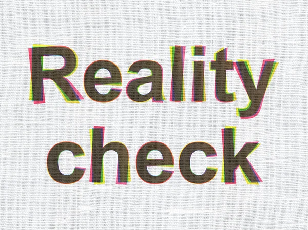 Finanzierungskonzept: Reality-Check auf Textur-Hintergrund — Stockfoto