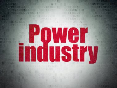 Manufacuring kavramı: dijital veri kağıt arka plan üzerinde güç sanayî