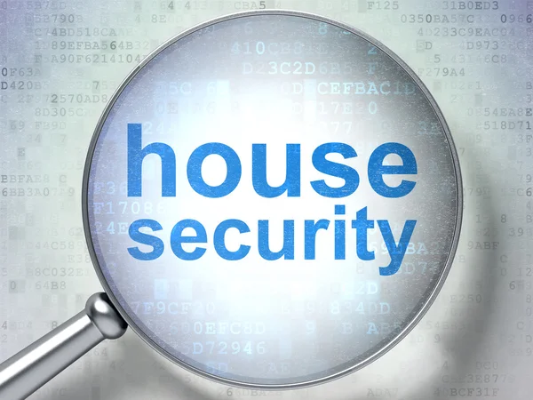 Protection concept: House Security with optical glass — Stock Photo, Image