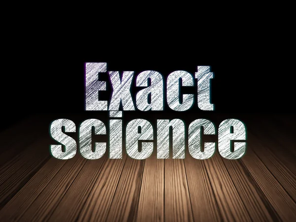 Concetto di scienza: esatta scienza in camera oscura grunge — Foto Stock