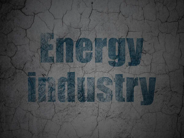 Industry concept: Energy Industry on grunge wall background — Stock Photo, Image