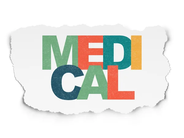 Health concept: Medical on Torn Paper background — Stock fotografie