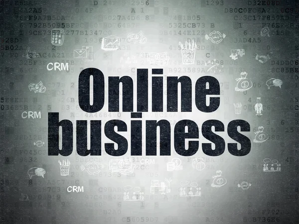 Pénzügyi fogalom: Online üzleti a digitális adatok papír háttér — Stock Fotó