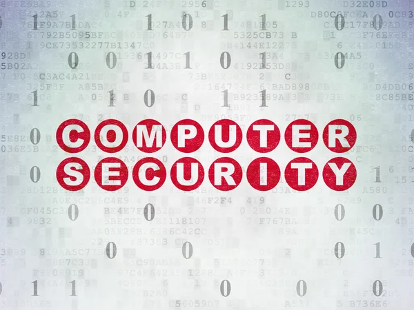 Datenschutzkonzept: Computersicherheit auf digitalem Datenpapier — Stockfoto