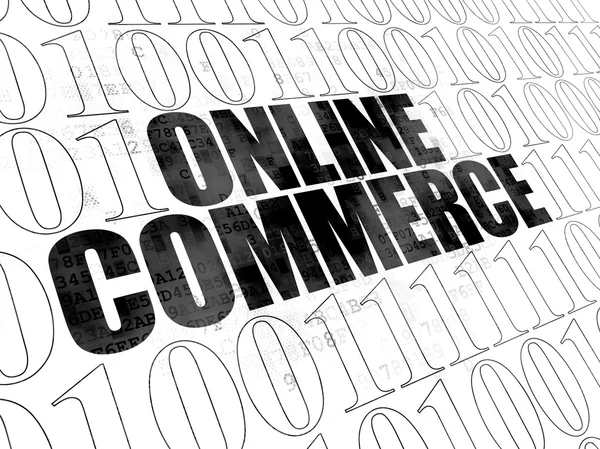 Finance concept: Online Commerce on Digital background — Stock Photo, Image