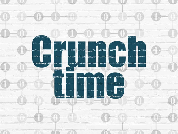 Finance concept: Crunch Time on wall background — Stock Photo, Image