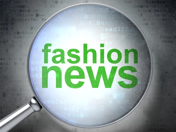 News concept: Fashion News con vetro ottico — Foto Stock