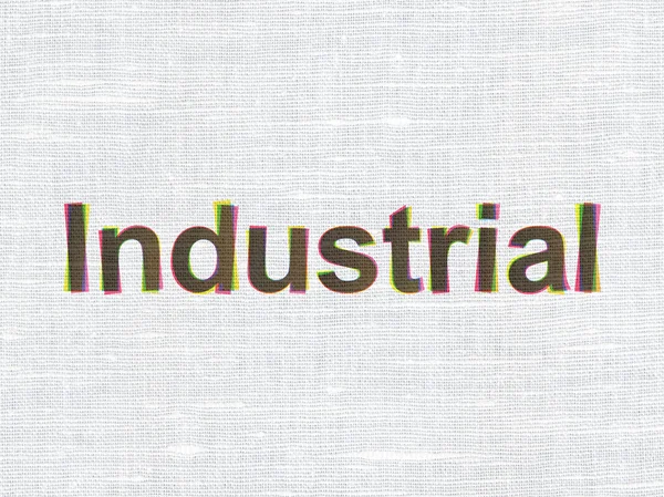 Industry concept: Industrial on fabric texture background — Stock Photo, Image