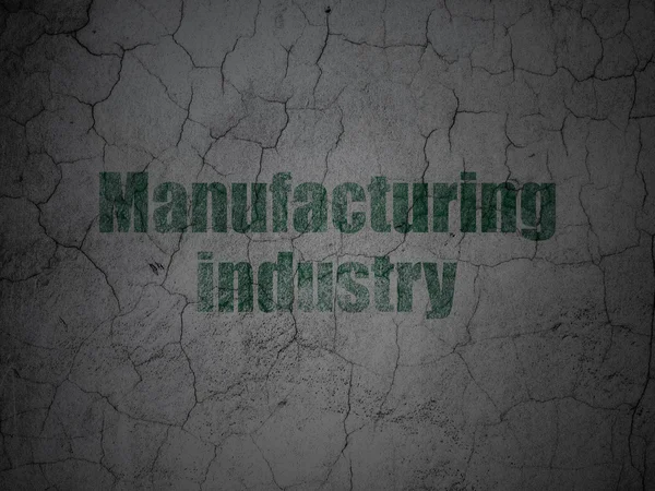 Manufacuring concept: Manufacturing Industry on grunge wall background — Zdjęcie stockowe