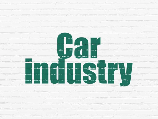 Industry concept: Car Industry on wall background — Stock Photo, Image