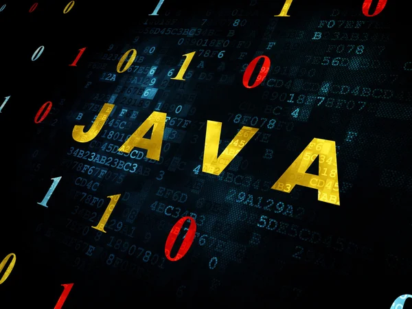 Yazılım kavramı: dijital arka plan üstünde Java