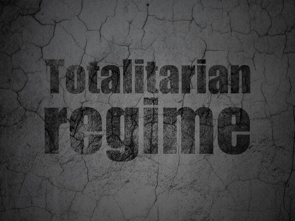 Concetto politico: regime totalitario su sfondo grunge wall — Foto Stock