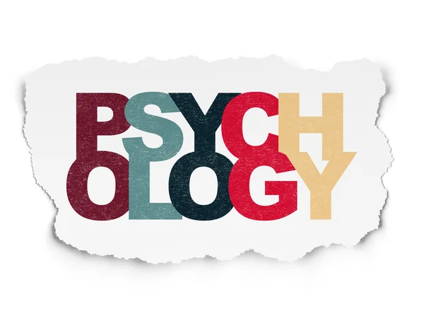 Health concept: Psychology on Torn Paper background — Stock Photo, Image