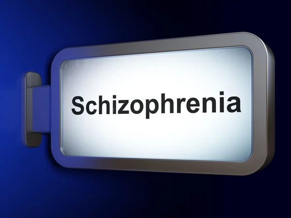 Healthcare concept: Schizophrenia on billboard background — Stock Photo, Image