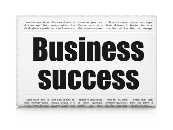 Концепция бизнеса: газетный заголовок — стоковое фото