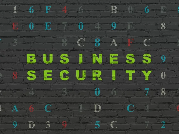 Concetto di sicurezza: Business Security su sfondo muro — Foto Stock