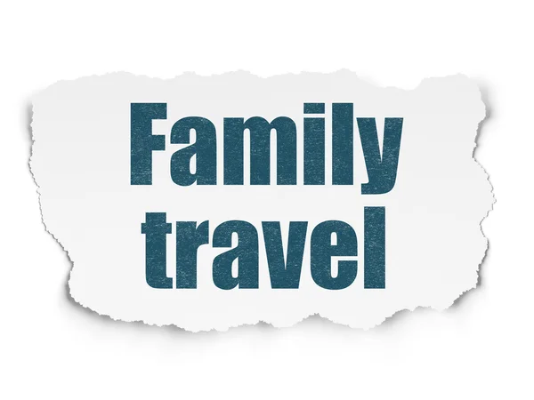Концепція відпустки: Сімейні подорожі на тлі паперу — стокове фото