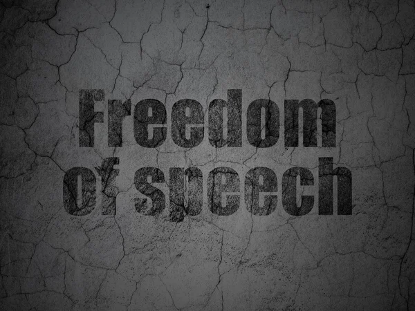 Koncepce politiky: Svoboda projevu na pozadí grunge — Stock fotografie
