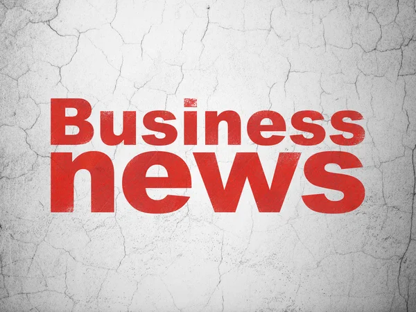 Nieuws-concept: Business News op muur achtergrond — Stockfoto