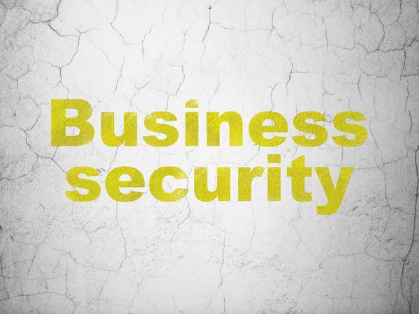 Concept de sécurité : Business Security sur fond de mur — Photo