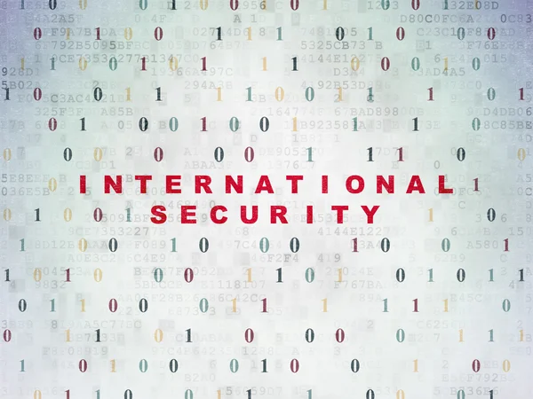 Concept de protection : International Security on Digital Data Paper background — Photo