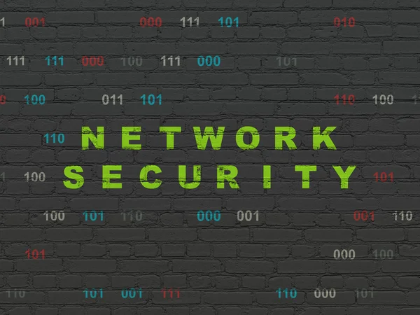 Protection concept: Network Security on wall background — Stock Photo, Image